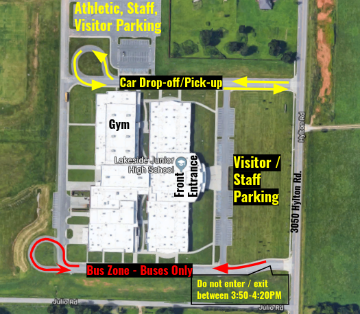 Lakeside Car Park Map Lakeside Junior High School