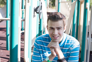 Student on the playground at school