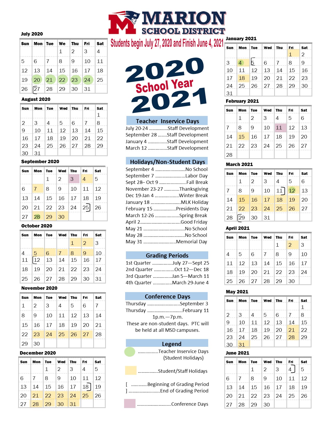 Ohio Festival Calendar 2023 Marion School District