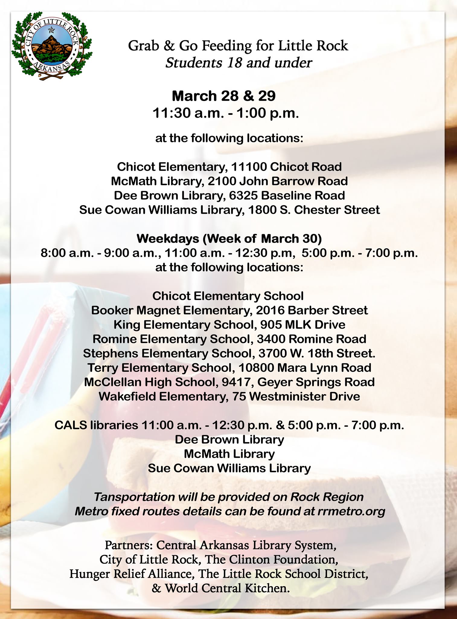 Lunch Distribution April 2-3