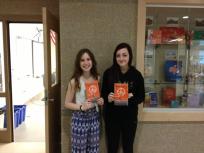Cassie Connell and Lizzie Cormier Peace Poetry Contest