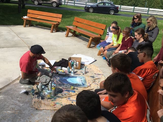  Artist Visits 7th Grade Art Classes 
