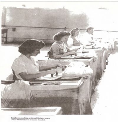 Women ironing at the Factory