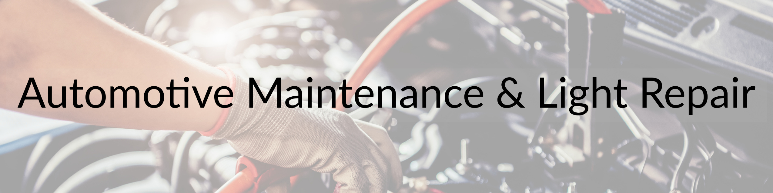 Automotive maintenance and light repair 